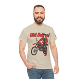T-Shirt unisex en coton épais - Old School HONDA - Impression face Avant & Épaule gauche