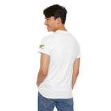 T-Shirt unisex en coton épais - Old School HONDA - Impression face Avant & Épaule gauche