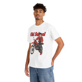 T-Shirt unisex en coton épais - Old School HONDA - Impression face Avant
