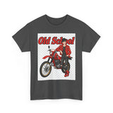 T-Shirt unisex en coton épais - Old School HONDA - Impression face Avant & Arrière