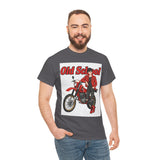 T-Shirt unisex en coton épais - Old School HONDA - Impression face Avant & Arrière