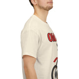 T-Shirt unisex en coton épais - Old School HONDA - Impression face Avant & Épaule gauche