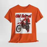 T-Shirt unisex en coton épais - Old School HONDA - Impression face Avant & Arrière