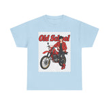 T-Shirt unisex en coton épais - Old School HONDA - Impression face Avant & Arrière