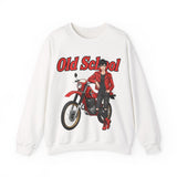Sweatshirt unisex en coton épais - Old School HONDA - Impression face Avant