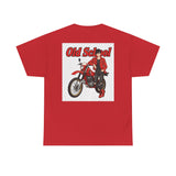 T-Shirt unisex en coton épais - Old School HONDA - Impression face Avant & Arrière