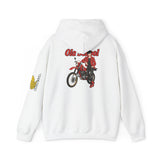 Sweatshirt à capuche unisex - Old School HONDA - Impression face Arrière & Épaule gauche