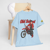 T-Shirt unisex en coton épais - Old School HONDA - Impression face Avant & Épaule gauche
