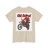 T-Shirt unisex en coton épais - Old School HONDA - Impression face Avant & Arrière