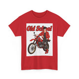 T-Shirt unisex en coton épais - Old School HONDA - Impression face Avant & Arrière