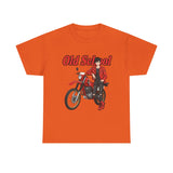 T-Shirt unisex en coton épais - Old School HONDA - Impression face Avant