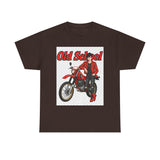 T-Shirt unisex en coton épais - Old School HONDA - Impression face Avant & Arrière