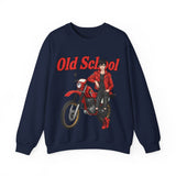 Sweatshirt unisex en coton épais - Old School HONDA - Impression face Avant