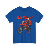 T-Shirt unisex en coton épais - Old School HONDA - Impression face Avant