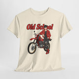 T-Shirt unisex en coton épais - Old School HONDA - Impression face Avant