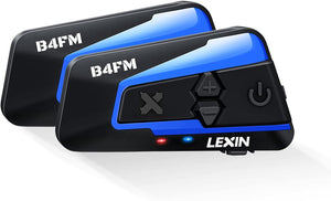 Motorcycle Bluetooth Communication System &gt; LEXIN B4FM Bluetooth Motorcycle Duo Intercom, 1-8 Motorcyclists
