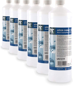 6 x 1 L Isopropanol 99.9% IPA Isopropyl alcohol from Höfer Chemie - perfect as a solvent and degreaser