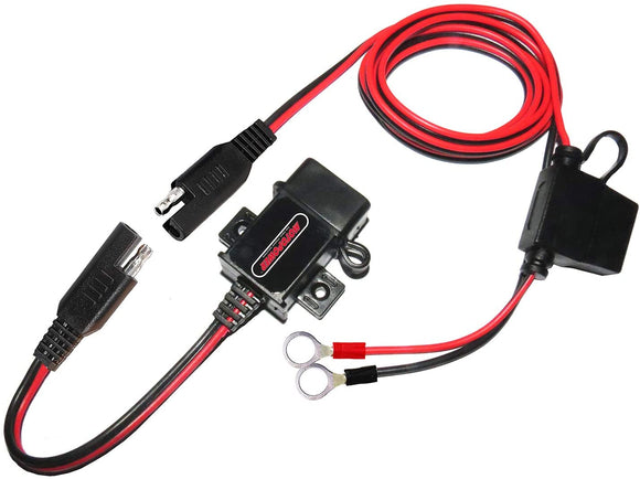 12-Volt-zu-USB-Ladebuchse > MOTOPOWER MP0609A-UK 3,1 Ampere mit SAE-Adapter