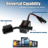 Prise de chargement 12 Volts vers USB > MOTOPOWER MP0609A-UK 3.1Amp avec Adaptateur SAE