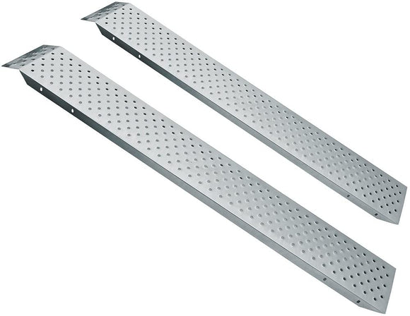 DEUBA Quad & Moto Loading Ramps / Rails, 150 cm, up to 400 kg, made of steel with non-slip perforated surface