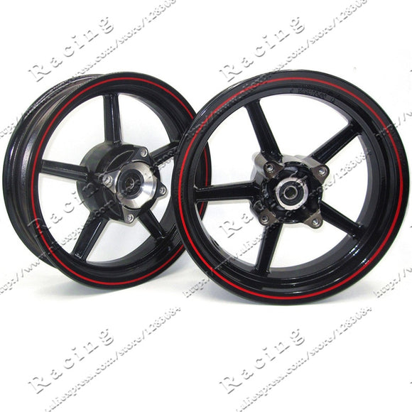 12inch 4 fitting hole Rims Refitting for Dirt bike Pit Bike Vacuum Wheel Front and Rear white and Black color