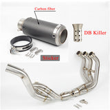 Exhaust pipe with Silencer For Yamaha MT09 Tracer 900 / GT 2015 - 2019 Motorcycle Exhaust Scooter Front Pipe Full System MT 09