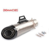 Universal Motorcycle Exhaust Pipe muffler Escape moto Without DB killer For R6 R1 CBR600 Z750 gsxr750 z1000 Z800 MT09 KTM xsr700