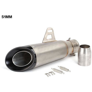 Universal Motorcycle Exhaust Pipe muffler Escape moto Without DB killer For R6 R1 CBR600 Z750 gsxr750 z1000 Z800 MT09 KTM xsr700