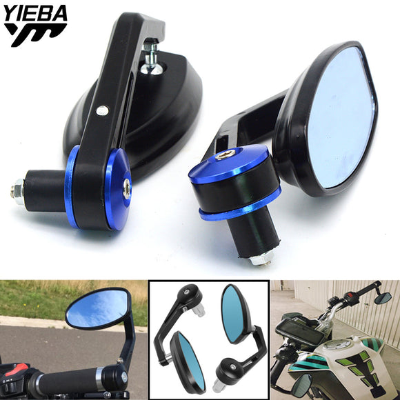 Motorradspiegel Lenkerendenspiegel Rückansicht Lenkerendenspiegel Für Yamaha YZF R6 R3 R1 FZ6 MT09 MT07 XJR 02 03 04 05 06 07 09