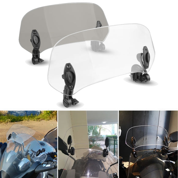 For BMW F 800 GS ADV / R 1200 GS Adventure F800GS R1200GS Adjustable Windscreen Wind Deflector Universal Motorcycle Windshield