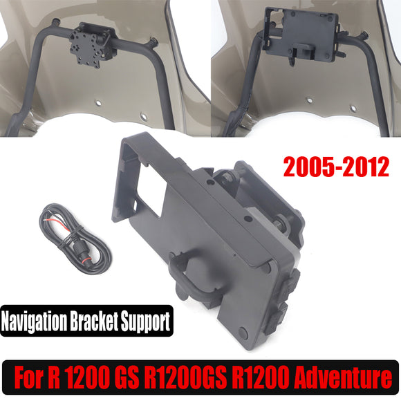 Motorcycle Mobile Phone Navigation holder Handlebar Bracket Support For BMW R 1200 GS R1200GS R1200 Adventure 2005-2012
