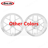 Arashi 1 Set Front Rear Wheel Rim For HONDA CBR600RR 2007 - 2017 Brake Discs Rotors CBR600 CBR 600 RR 2007 2008 2009 Wheel Rims