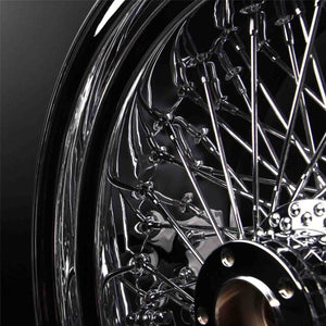 18"x8.5"Chrome Rear Wheel Rims For Harley Davidson FLSTC FAT BOY Motorcycle Replacement Accessories Modification Wheel Rims