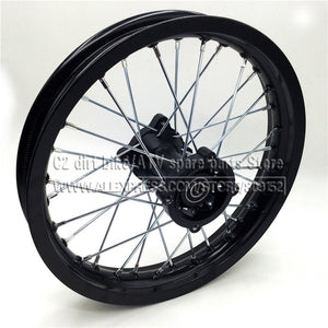 Rear Rims 14inch Aluminum Alloy Disc Plate Wheel Rims 1.85x14"inch for Chinese dirt bike pit bike wheel spare parts
