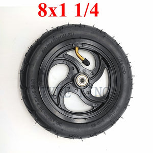 8X1 1/4 Scooter Tire & Inner Tube with Alloy Hub  8 Inch 8*1.25 Tyre for Bike Electric / Gas Scooter Parts