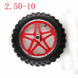 High Quality  Rubber Motorcycle Tyre 2.50-10 Inner Tube Outer Trye,front and Rear Wheel ,wheel Hub
