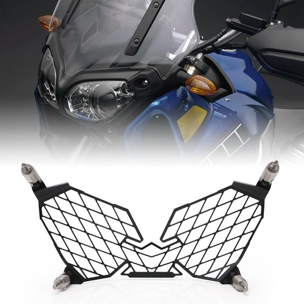Couvercle Protection Phare Moto Yamaha Super Tenere XT1200Z | Grille Acier Inox - 2010-2021