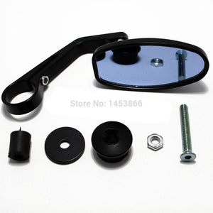 evomosa Moto Motorcycle Motorbike Scooters 7/8 Aluminum Side Rear View Mirror Motorcycle Bar End Rearview Mirror One Piece